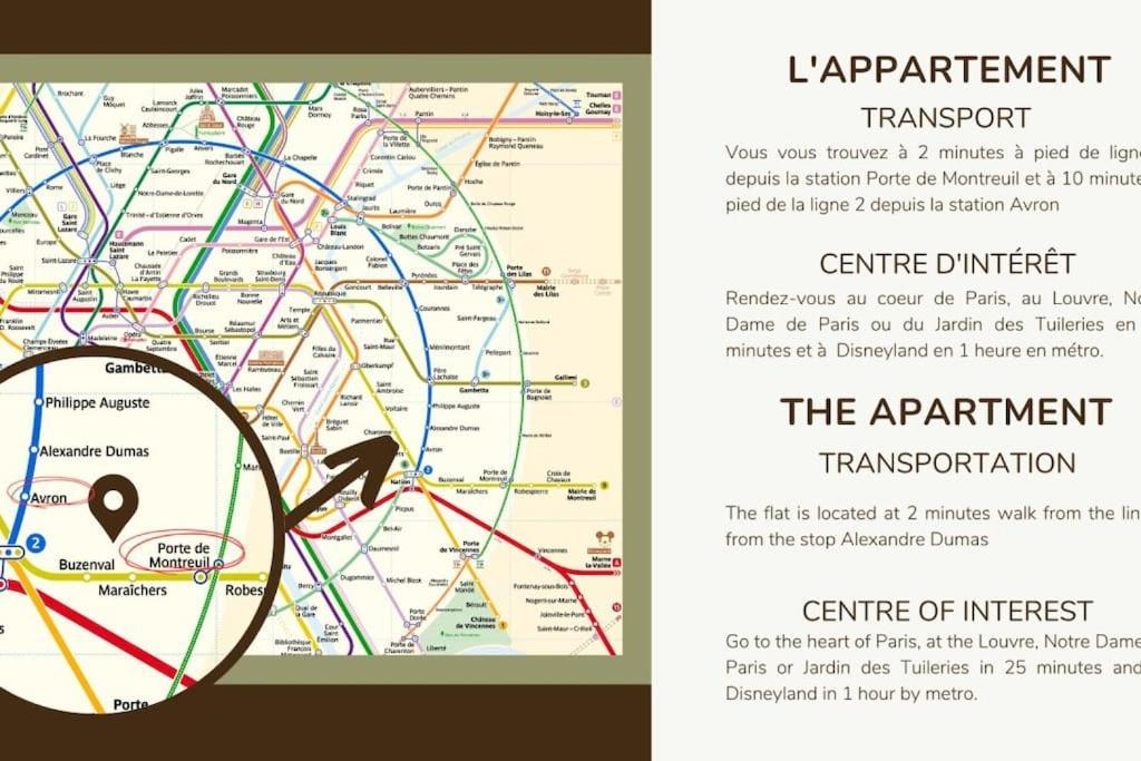 31.Appart 8Pers#3 Bedroom #Pere Lachaise #Nation Paris Ngoại thất bức ảnh